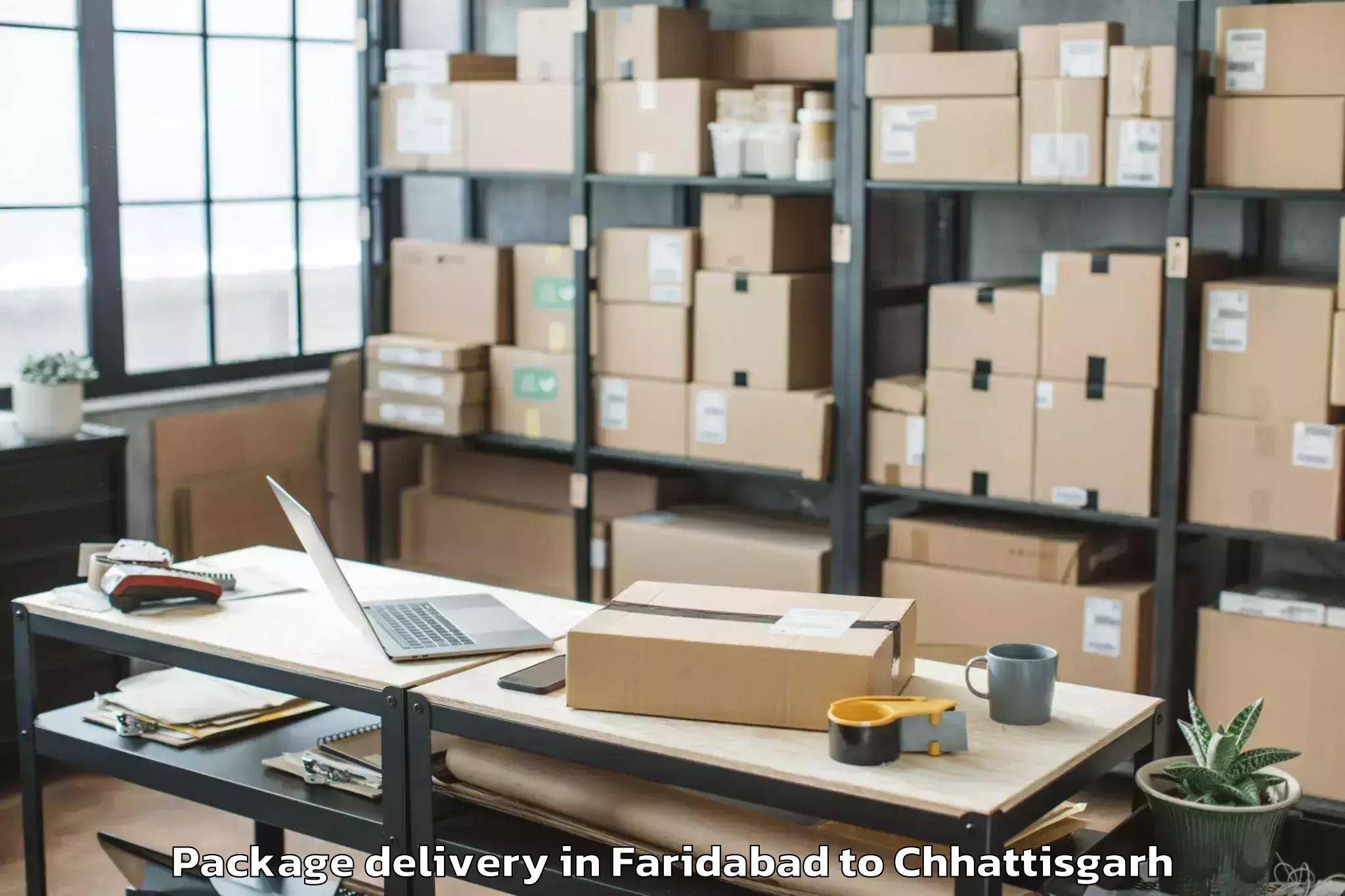 Book Your Faridabad to Jashpurnagar Package Delivery Today